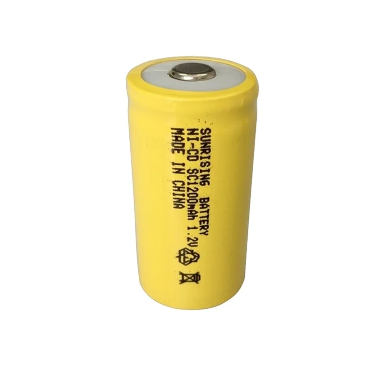 Ni cd sc 1.2v 1200mah rechargeable battery