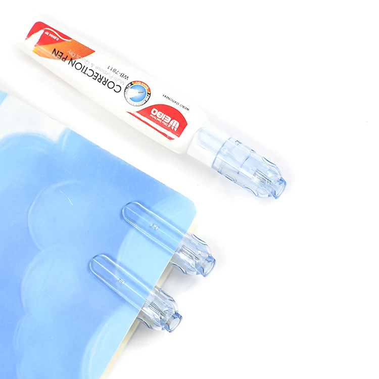 Weibo Correction Fluid Stationery Used to Modify Incorrect Student School Supplies Quick Drying Smooth Correction Pen Wholesale