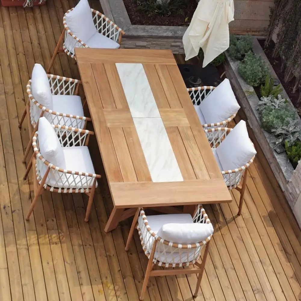 hardwood garden table and chairs set