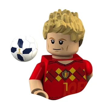 World Famous Soccer Stars Series Of Building Blocks Sportsmen Cartoon Image Figures Assembled Toy Cute Toys Collector's Model