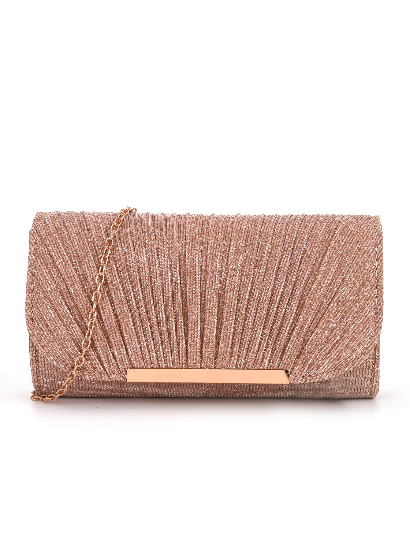 Wholesale Ladies Fancy Bags Glitter Striped Evening Clutch