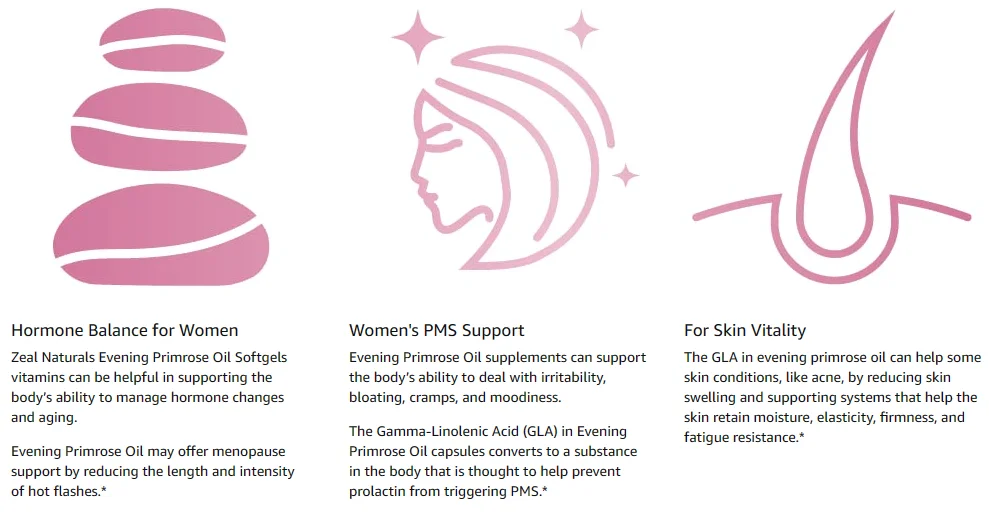 Oem Private Label Evening Primrose Oil Soft Capsules voor vrouwen Gezondheid Hormoonondersteuning Pms Ondersteuning En Huid Vitaliteit Supp 0