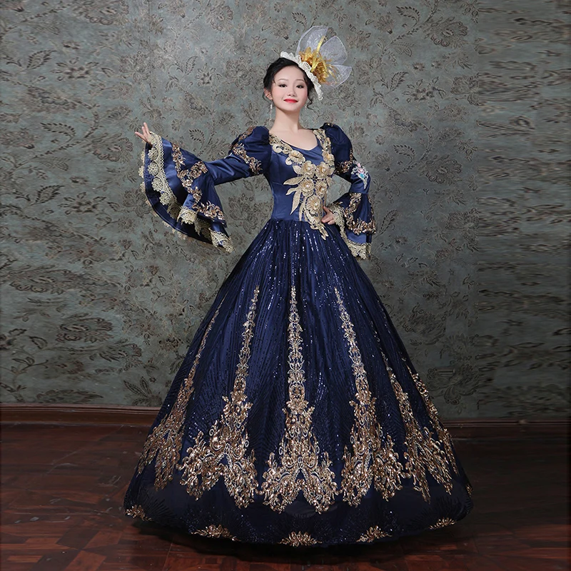 indian navy blue dress Navy Blue Indian Long Party & Mehndi Wear Gown