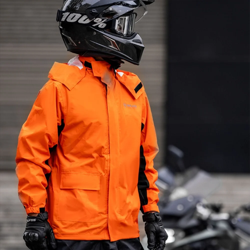 A-pro Veste Motard Nylon 100% Pluie Etanche Reflechissant Coupe