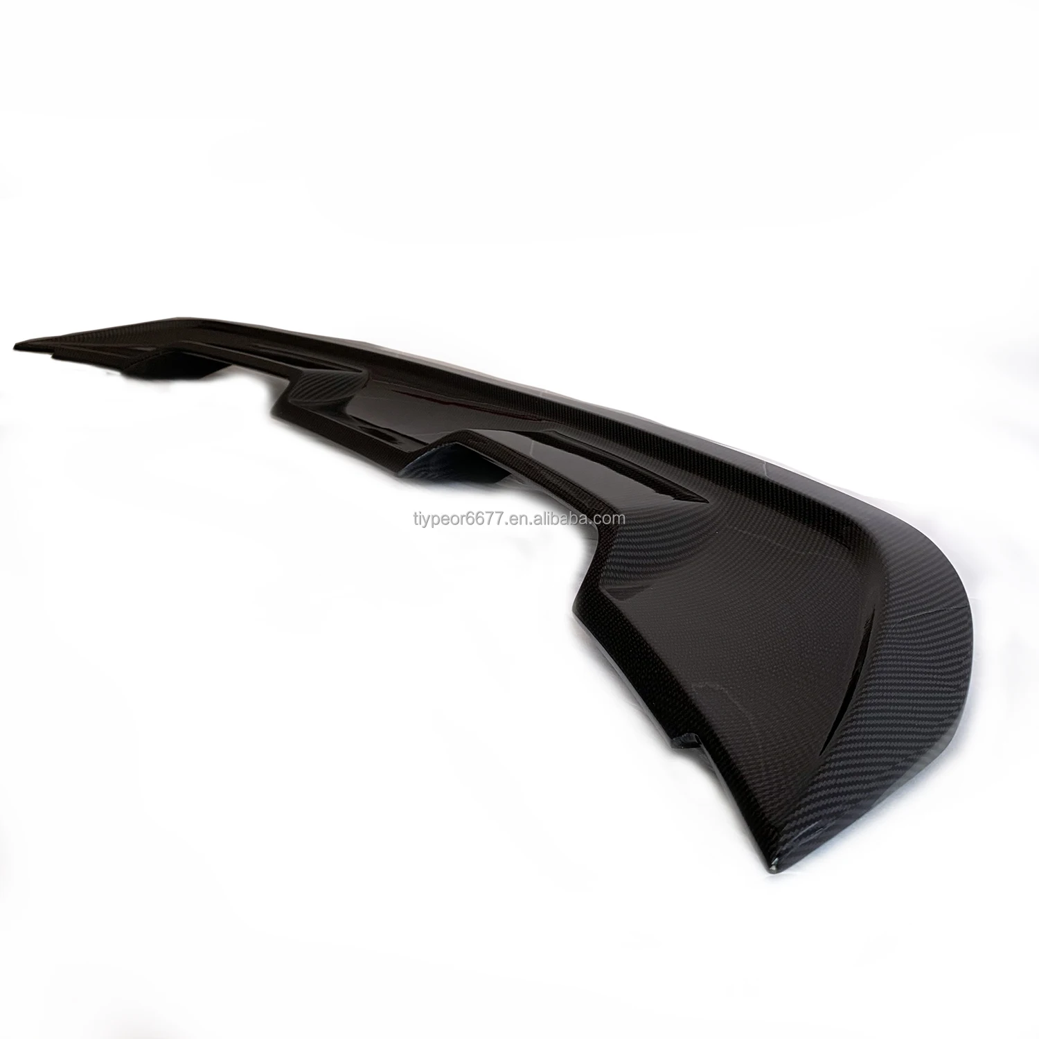 product for ford mustang gt500 2015 2023 rear trunk wing abs material high quality spoiler with acrylic panel tail lip wing-9