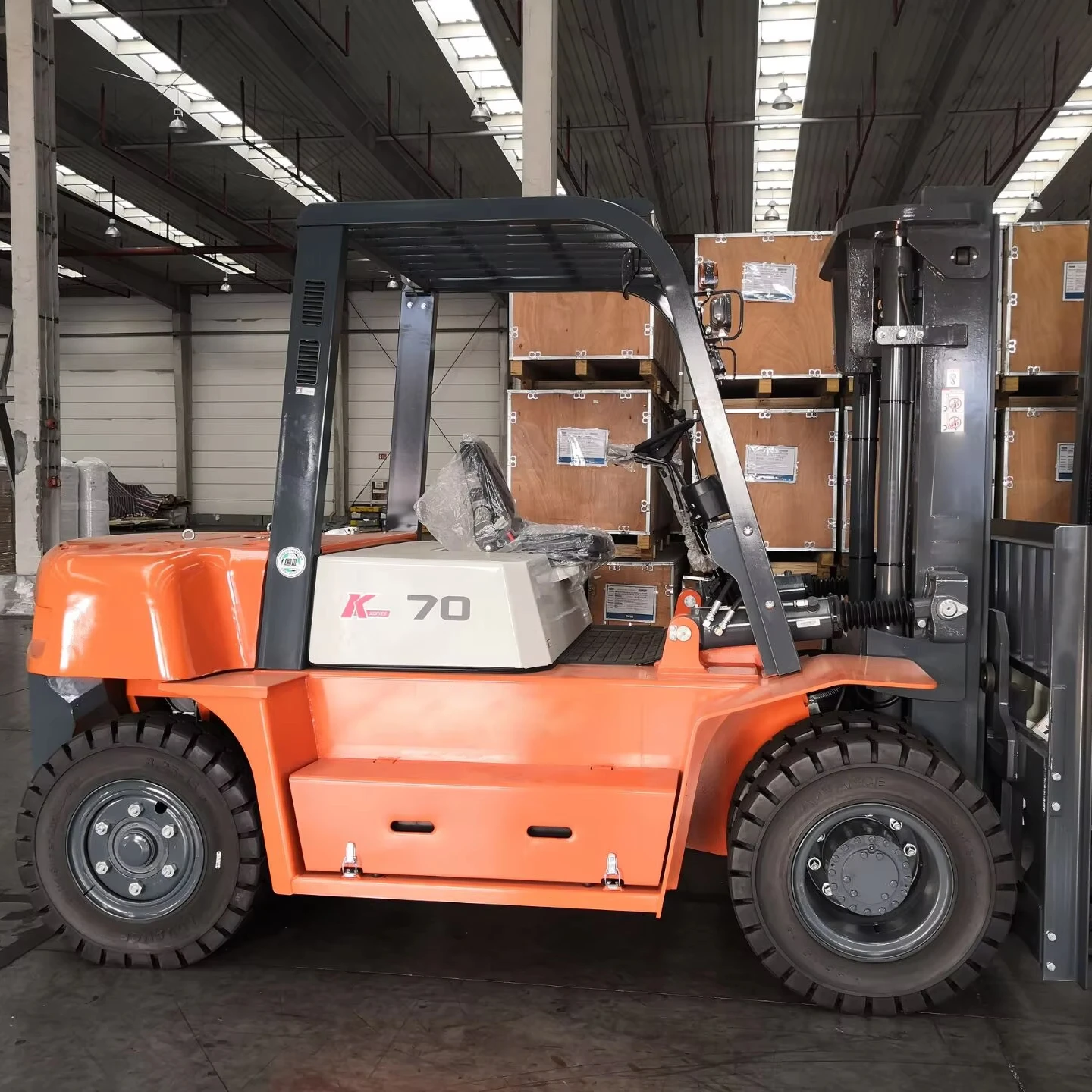 7ton грузоподъемность гидравлический дизельный погрузчик Высокая мощность автоматический CPCD70-QC1K2