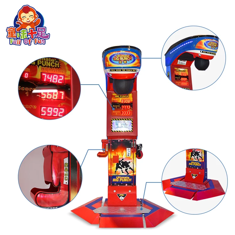 Coin Operated Boxing Game Machine for Amusement Centers