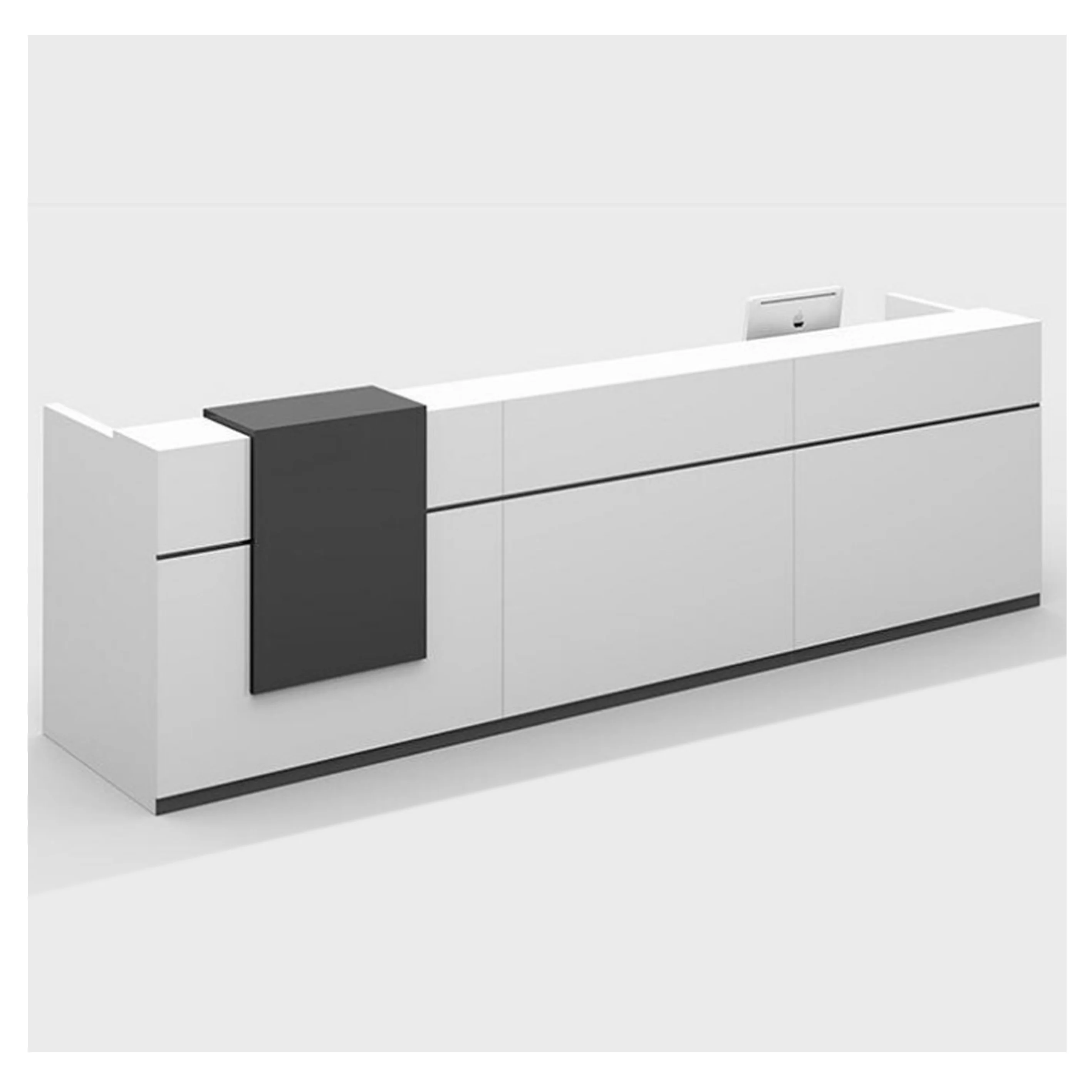 Standard Size Display Cabinet in Hotel Office Reception Desk Modern MDF /