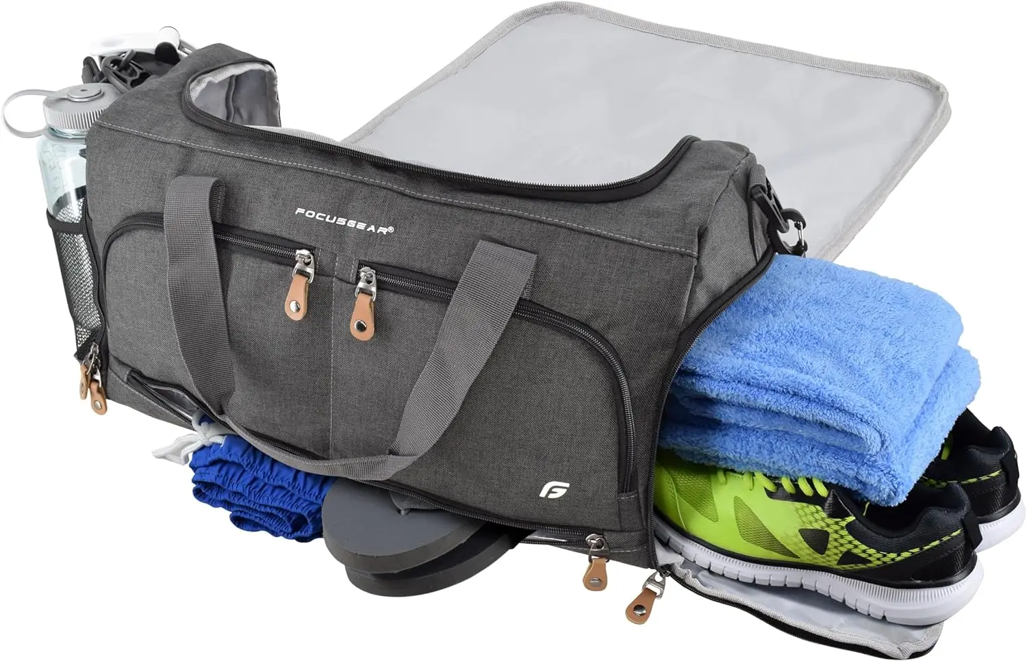 Dry and Wet Separation Holographic Sport Gym Travel Duffel Bag with ...