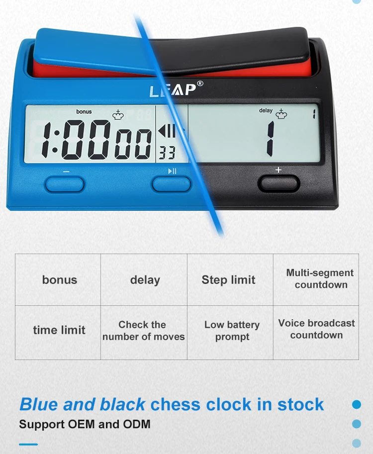 International Digital Electronic Chess Clock for Chess Set Tournament Essential for Chess Games