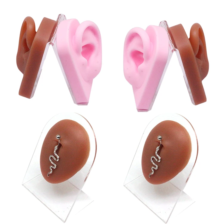 Gaby Soft Silicone Display Model with Stents  Faux Real Artificial Piercing Model  Display Tool Piercing  Jewelry