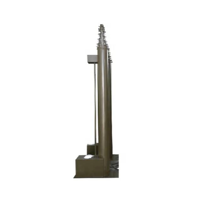 6m  motorized telescopic mast projector folding antenna pole aluminum  telescopic antenna mast pole