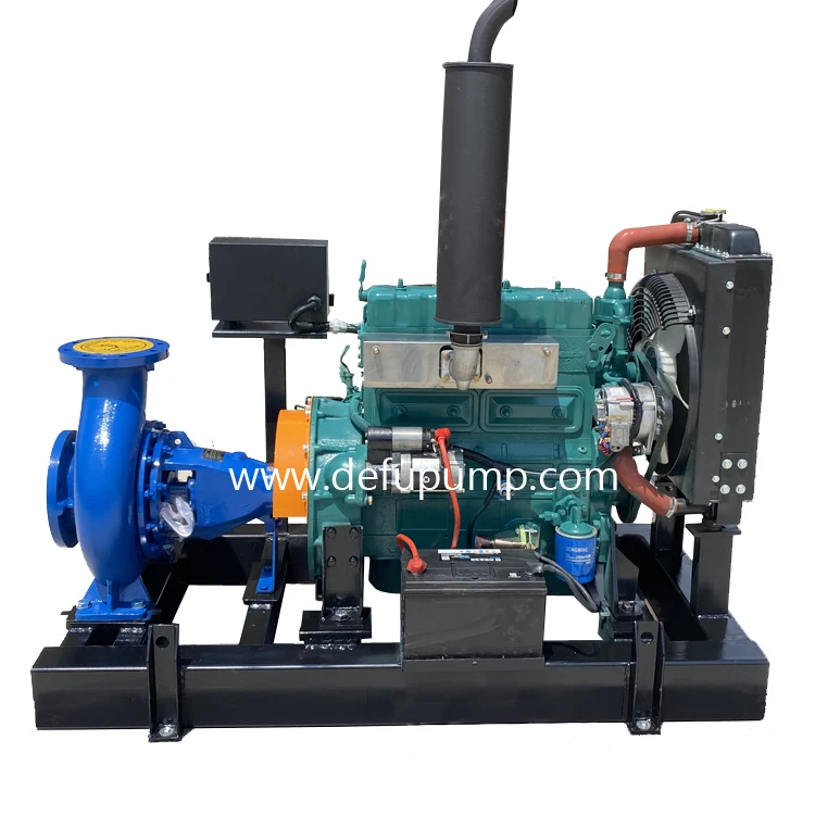 Defu Diesel Engine Agriculture Irrigation Pump Two Or Four Wheels ...