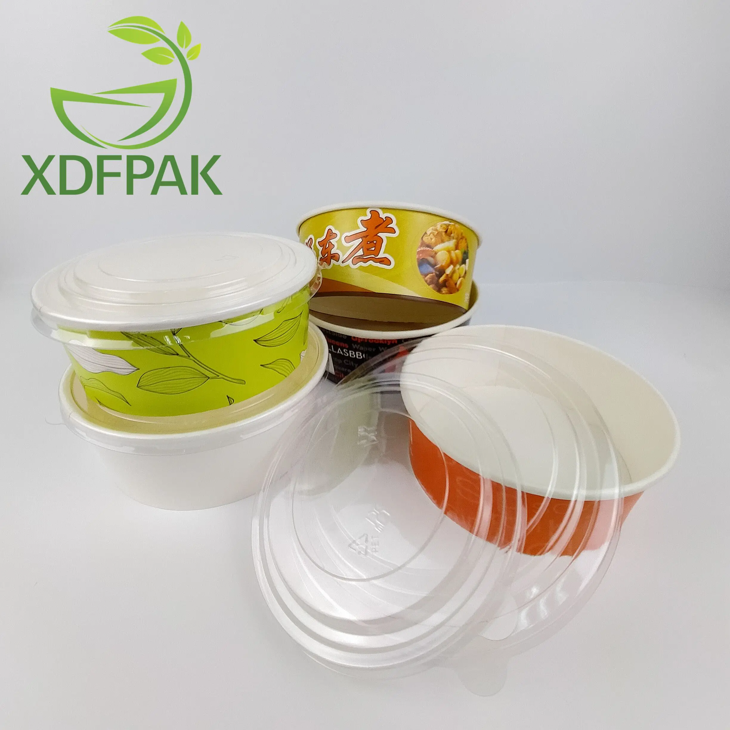 Original Factory Customized Single Wall Paper Salad Bowls with