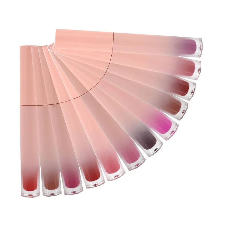 Фирменная помада 12 цветов, матовый блеск для губ, матовая увлажняющая водостойкая жидкая помада без логотипа