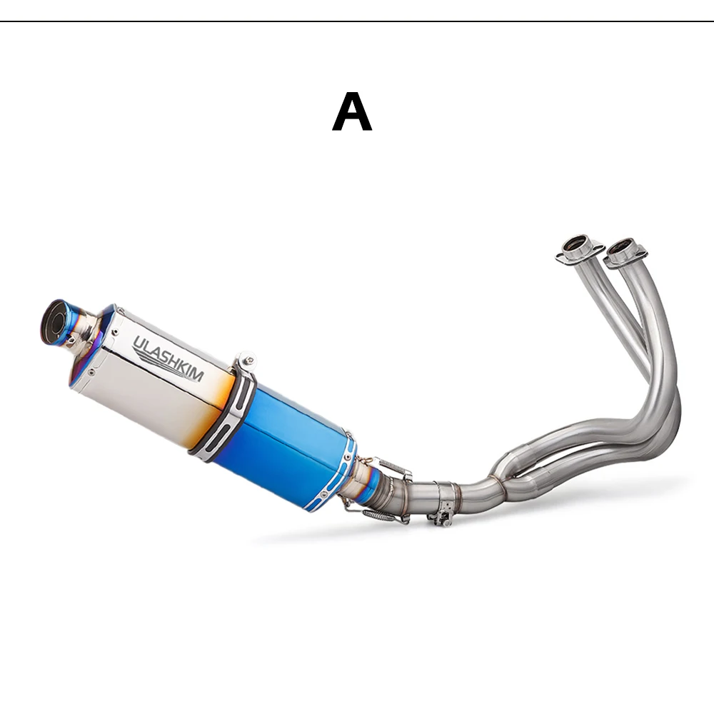 Kawasaki ER6N/ER6F Exhaust Muffler Middle Link Pipe - ULASHKIM