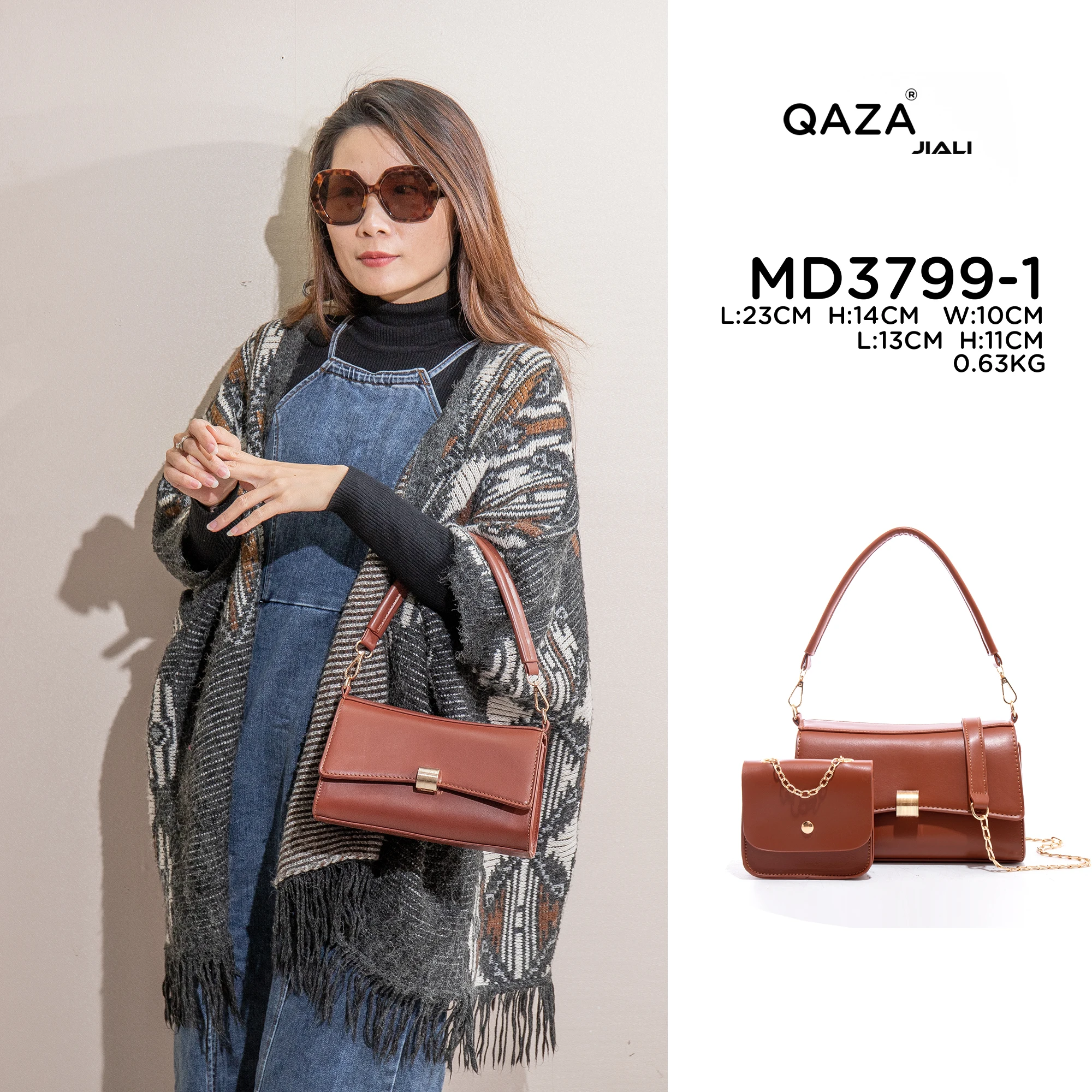 QAZA Luxury Handbag 2025 - Trendy Crossbody Bag for Women