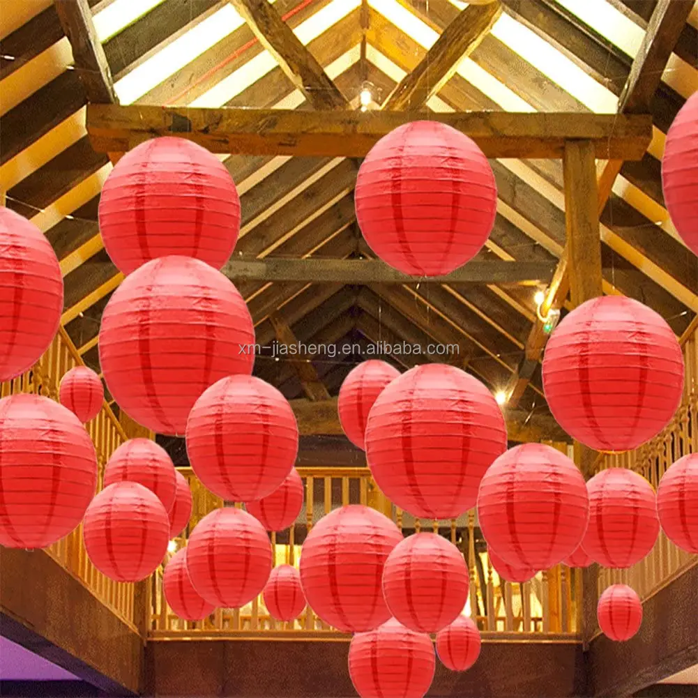Chinese Asian Hanging Paper Lanterns Festival Party New Year Wedding Decor 1pc ^ 