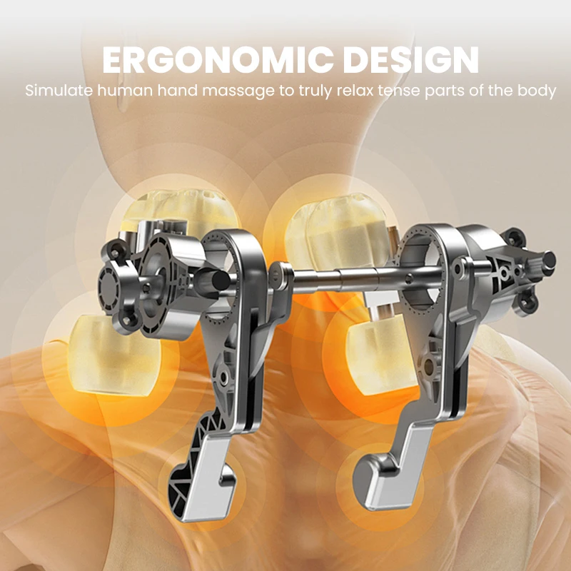 Neck and Shoulder Massager Portable Simulated Human Hand Kneading Massager