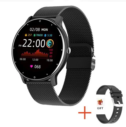 E - aço Preto + pulseira de presente