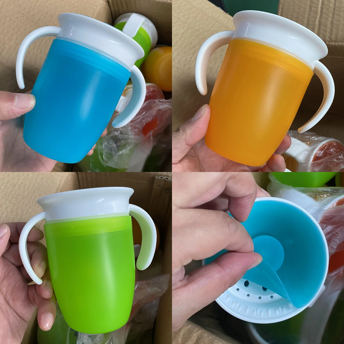 Spillproof Children 360 Degree Cup Rotation Baby Learner Trainer 360