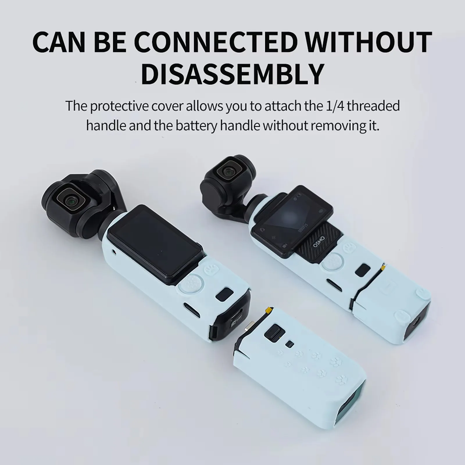 product for dji osmo pocket 3 anti fall protective silicone cover case with cover pocket sport action camera accessories-5