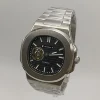 Silver  Case+Black Dial