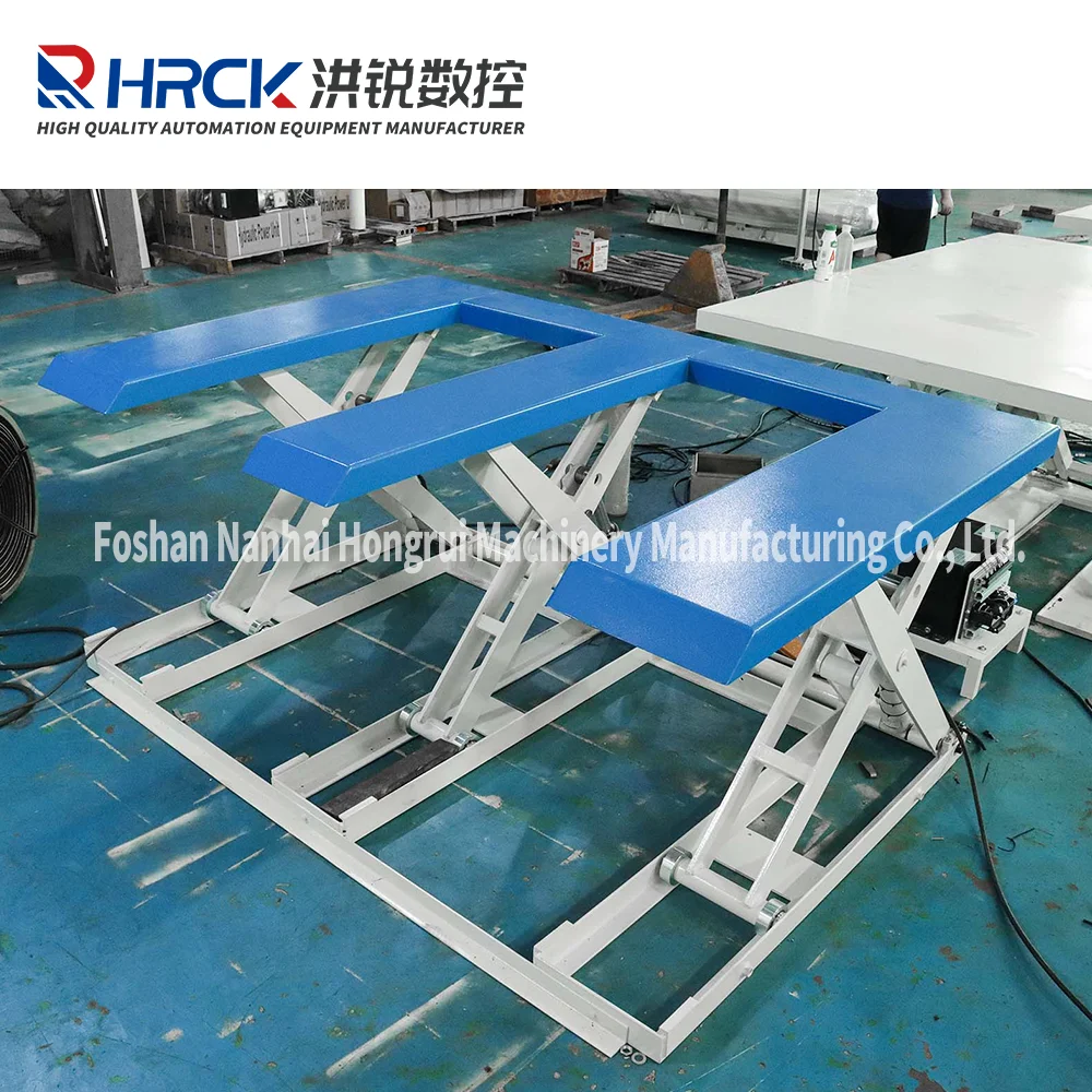 Foot Pedal Control Hydraulic Lift Table Smooth Lifting for Seamless Woodworking Panel Transportation