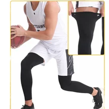Wholesale Long Compression Legs Sleeve Gym Exercise Sport Leg Sleeves Knee Support Basketball Jogging Weightlifting Leg Protect