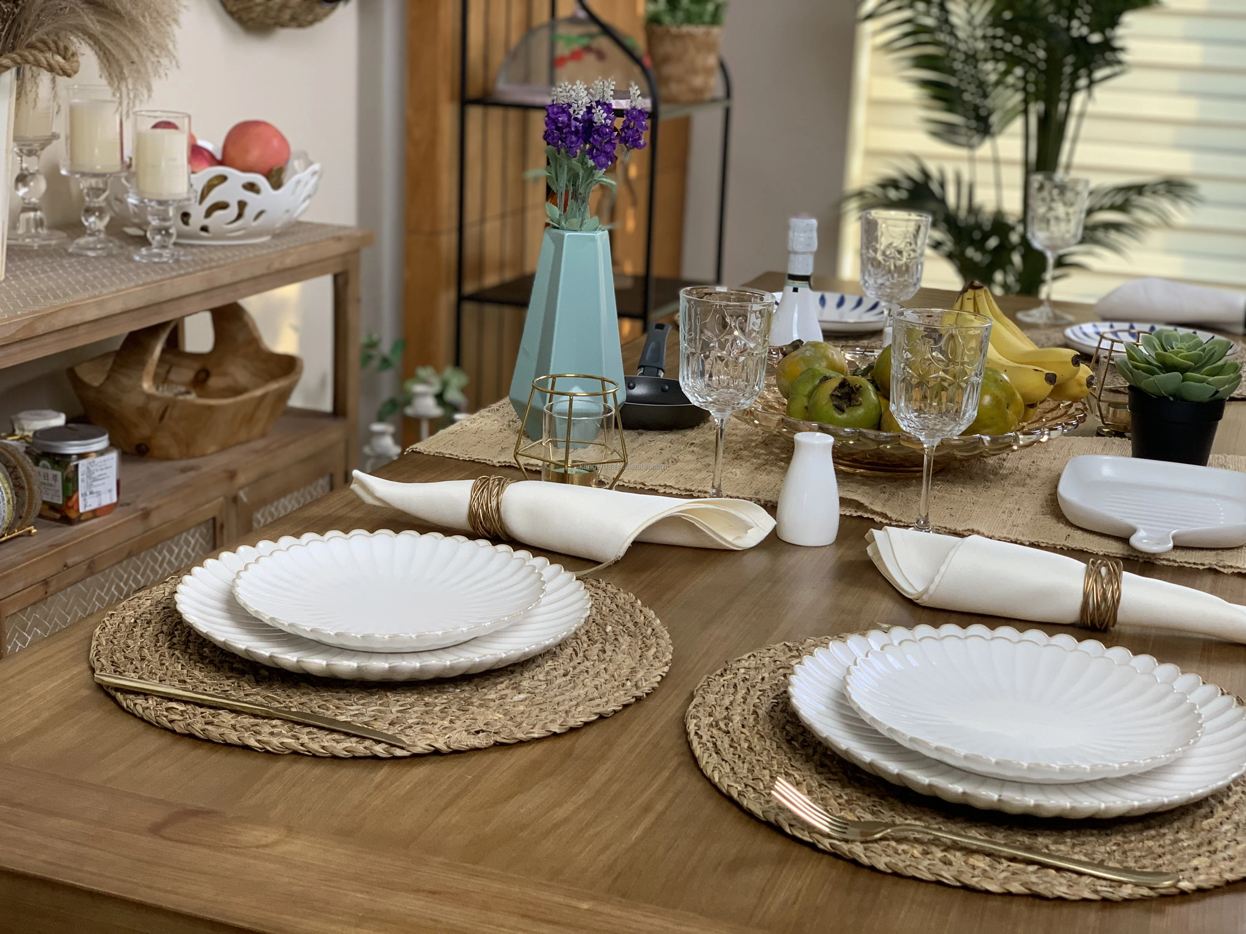 16" Polypropylene Woven Scalloped Wedding Placemat Buy Scalloped