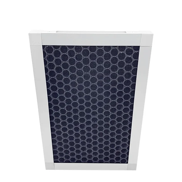 Black Aluminum Activated Carbon Filter Prefilter For Honeycomb Carbon