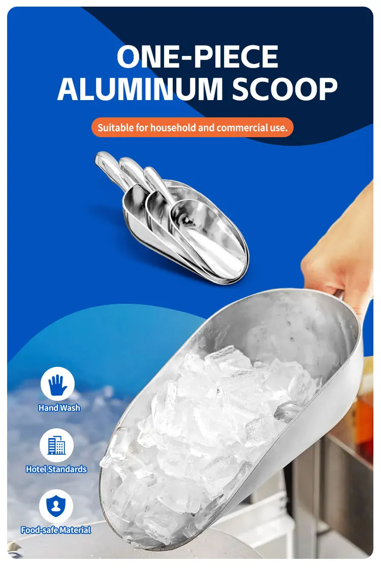 Kitchen Bar tool aluminium ice scoop manufacture