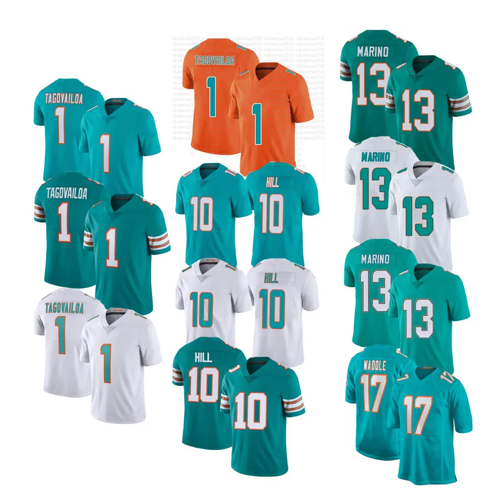 Wholesale Men's Miami team #10 Tyreek Hill American football Jersey  original 1:1 stitched football uniforms football wear custom From  m.