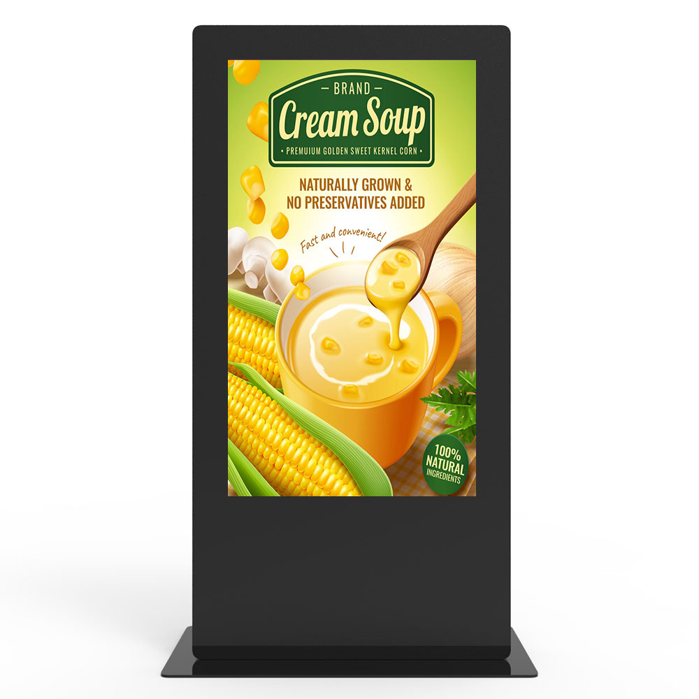 55 65 75 дюймов wifi подключение IP55 56 водонепроницаемый рекламный экран цифровой вывески водонепроницаемый киоск наружный жк-дисплей