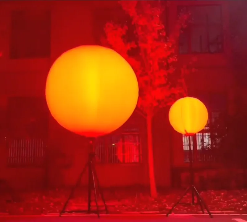 SHLEME RGB Waterproof Traffic Backpack LED Balloon Light Tower with IP54 200W Event Lighting