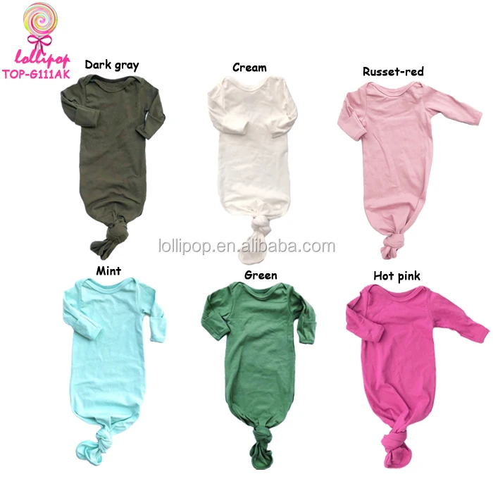 Варежки серого цвета, рукава для новорожденных, пустое платье для новорожденных с узелком, длинное платье для сна с складными варежками и верхним узлом, детская шапка