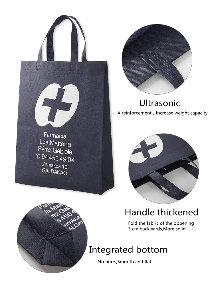 New Arrival Wholesale Custom Non-Woven Bag Fabric With Logo for Shopping Grocery Shoes Packaging
