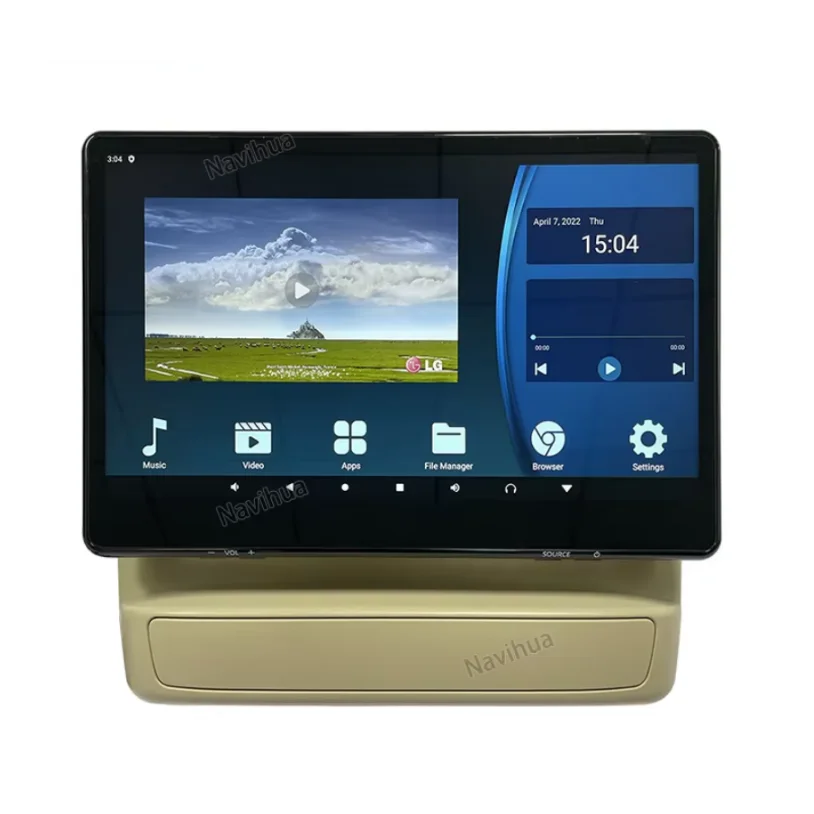 NaviHua Android Car Headrest Monitor Multimedia Rear Seat Entertainment for Toyota Land Cruiser LC300 2021