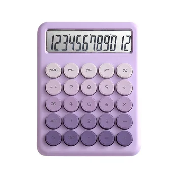 Gradient color buttons12 digital calculator pad custom count use student school stationery items cute calculator