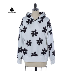 Custom Sublimation Print Hoodies Women Men Heavy Thick Custom All Over Print Hoodies Thermal Winter Pullover Hoodie
