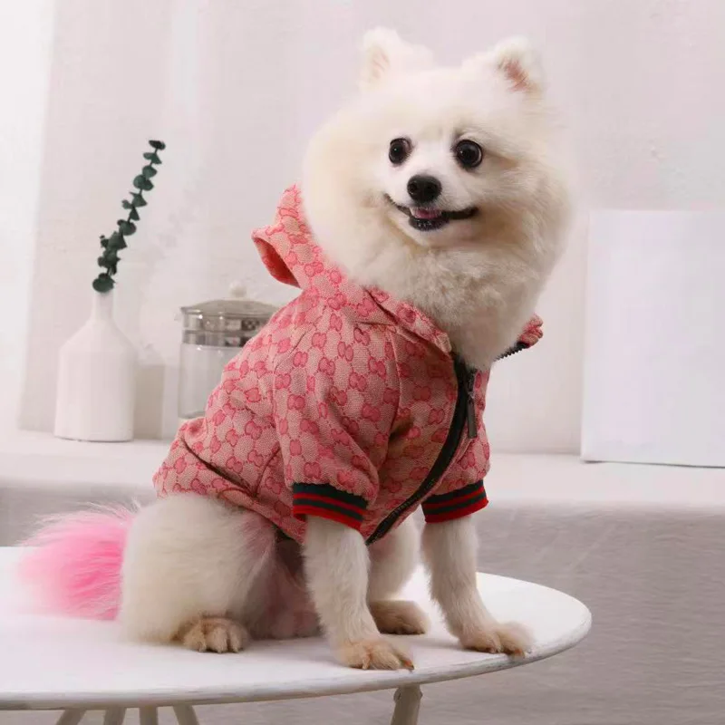 Dog Hoodie Fashion Victim Luxury Pet Clothes Trendy Famous brand