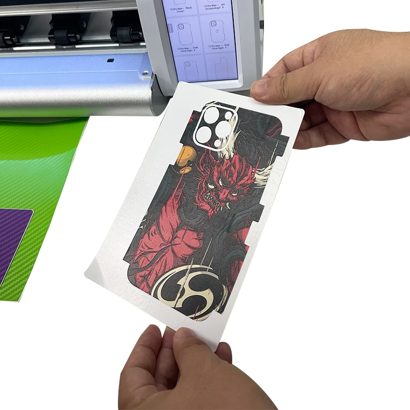 Laptop Skin Sticker Cutting Machine and Custom Waterproof Protector Sticker Design Software for Notebook Display Mobile Telepho