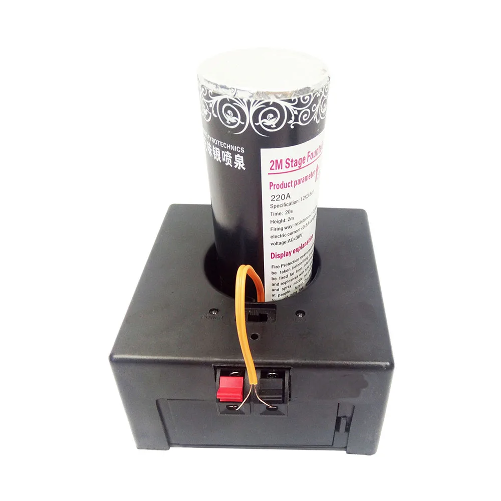 Cues Wireless Remote Control Fire Stage Cold Pyro Machine Ice Hot Selling 8 Black Wedding Fountain Outdoor Entertainment Js D08