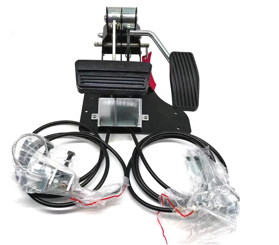 Passenger Side Dual Brake and Accelerator Controls for Driving School Instructors