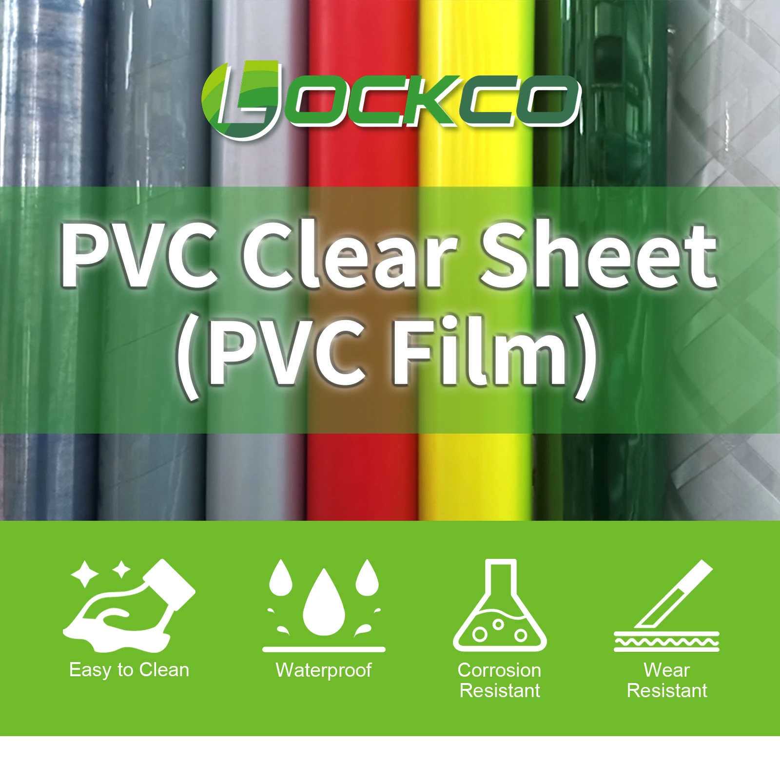 Transparent Pvc Plastic Sheet Roll Vinyl Product Static Fire Retardant ...