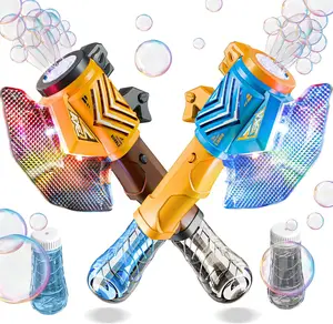 EPT Axe Wand Bubble Machine for Kids Bubble Wands Automatic Light up Bubble Guns for Toddlers Outdoor Party Birthday Toys