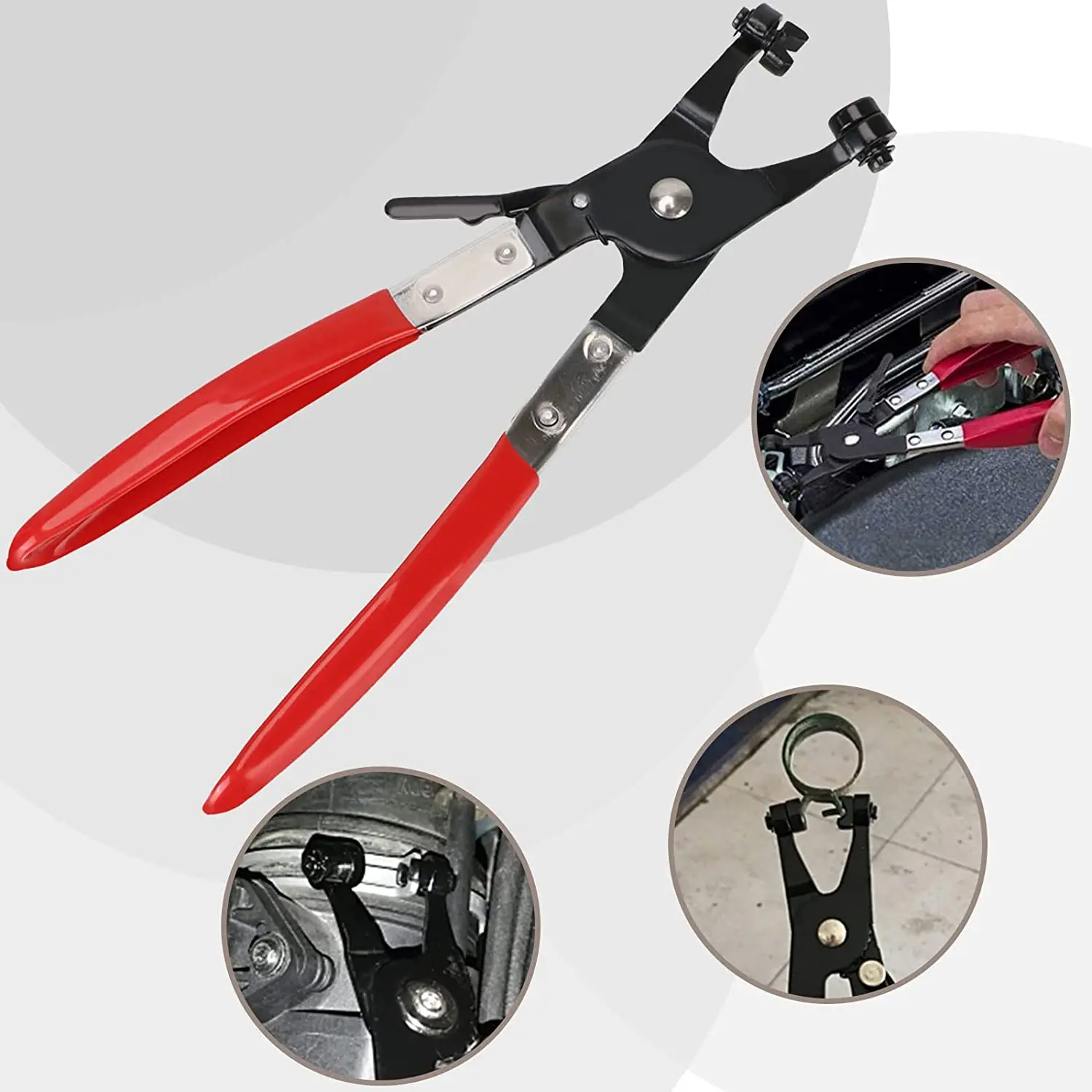 45 Angled Flat Band Hose Clamp Plier For Installation Of Low Radiators