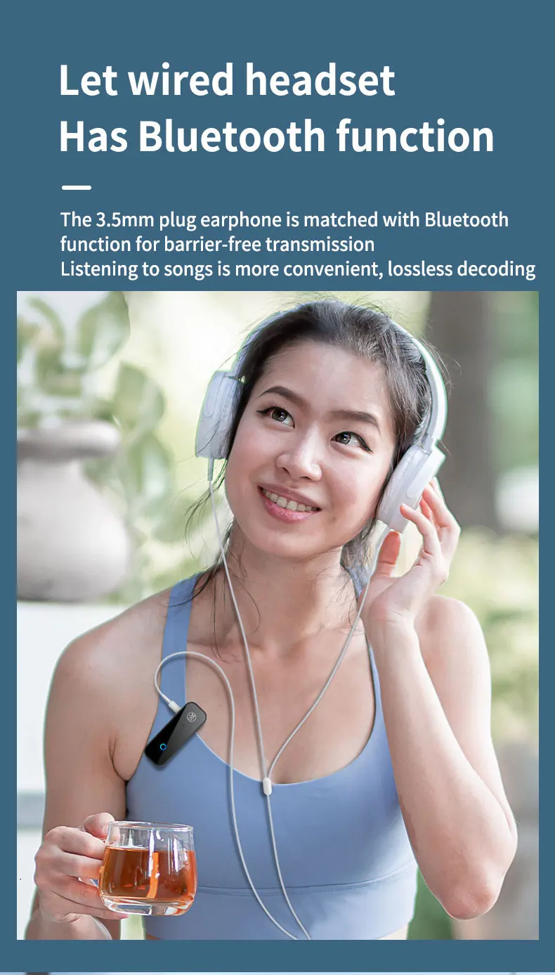 B28 New Design Aux Bluetooth Adapter Car Portable Handsfree Bluetooth