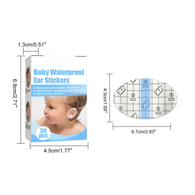 new arrival baby waterproof ear sticker effectively prevent baby ears from getting water while swimming bathing and wash hair