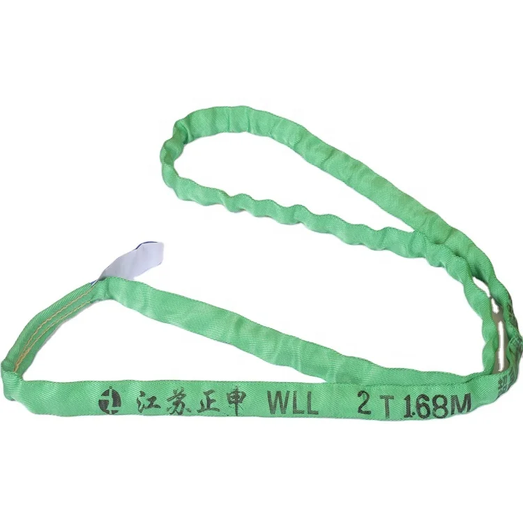 2T round Sling Soft Polyester Endless Lifting Belt
